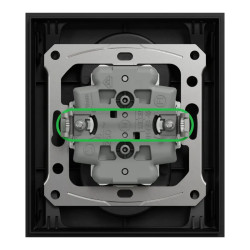 Odace prise 2P+T double noir griffes