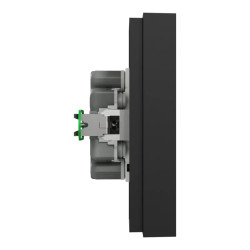 Odace prise 2P+T double noir griffes