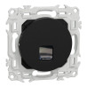 Odace - prise RJ45 - Cat6 UTP grade 1 à 2 - noir onyx