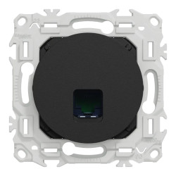 Odace - prise RJ45 - Cat6 UTP grade 1 à 2 - noir onyx