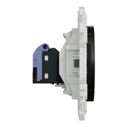 Odace - prise RJ45 - Cat6 UTP grade 1 à 2 - noir onyx