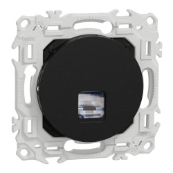 Odace - prise RJ45 - Cat6 STP grade 2TV min à grade 3TV - noir onyx