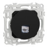 Odace - prise RJ45 - Cat6A STP grade 3TV - noir onyx