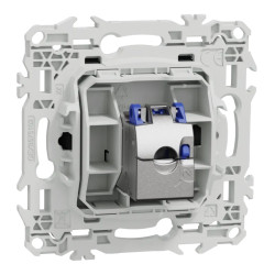 Odace - prise RJ45 - Cat6A STP grade 3TV - noir onyx