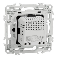 Odace - chargeur double USB type C+C - 21W Power Delivery - noir onyx