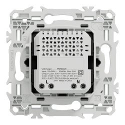 Odace - chargeur double USB type C+C - 21W Power Delivery - noir onyx