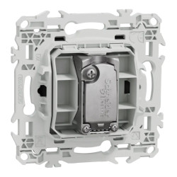 Odace - prise TV simple mâle - sortie coaxiale - noir onyx