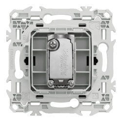 Odace - prise TV simple mâle - sortie coaxiale - noir onyx