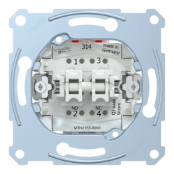 D-Life - bouton poussoir double - BP NO + BP NF - 10A - méca seul - MTN3153-0000 Schneider Electric