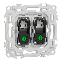 Odace - double va-et-vient ou poussoir - 10AX - sans enjoliveur