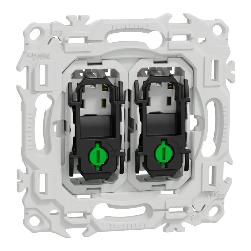 Odace - double va-et-vient ou poussoir - 10AX - sans enjoliveur