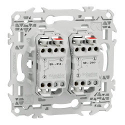 Odace - double va-et-vient ou poussoir - 10AX - sans enjoliveur