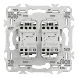 Odace - double va-et-vient ou poussoir - 10AX - sans enjoliveur