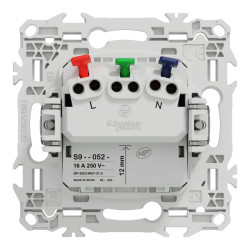 Odace prise 2P+T affleurante blanc griff