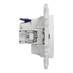 Odace prise 2P+T affleurante blanc griff