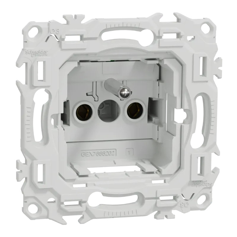 Odace - prise 2P+T affleurante - bornes automatiques - sans enjoliveur