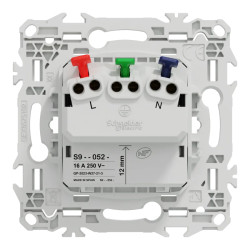 Odace - prise 2P+T affleurante - bornes automatiques - sans enjoliveur