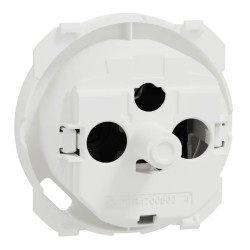 Odace enjoliveur prise et USB-C blanc