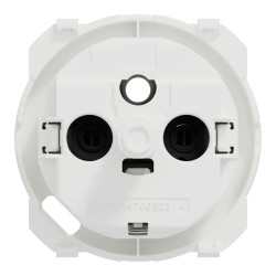 Odace enjoliveur prise et USB-C blanc