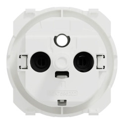 Odace - enjoliveur seul - pour prise affleurante - blanc craie