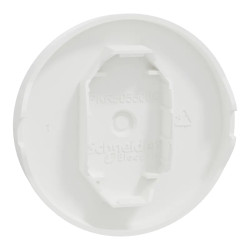 Odace - enjoliveur seul - pour va-et-vient ou poussoir - blanc craie