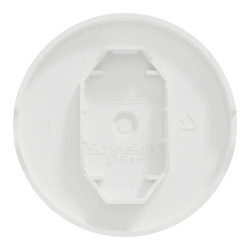 Odace - enjoliveur seul - pour va-et-vient ou poussoir - blanc craie