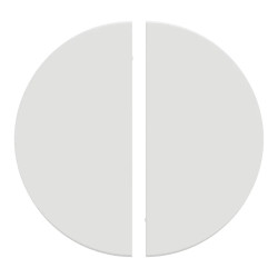 Odace enjo double VV ou poussoir blanc