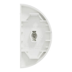 Odace demi enjo lumineux 2xVV pous blanc