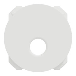 Odace - enjoliveur seul - pour prise TV - blanc craie