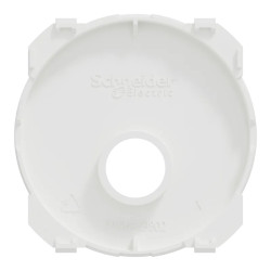 Odace - enjoliveur seul - pour prise TV - blanc craie