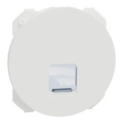 Odace - enjoliveur seul - pour prise RJ45 - blanc craie