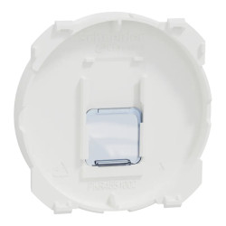 Odace - enjoliveur seul - pour prise RJ45 - blanc craie