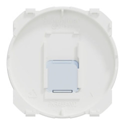 Odace - enjoliveur seul - pour prise RJ45 - blanc craie