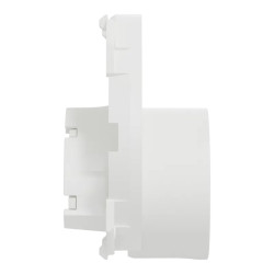 Odace - enjoliveur seul - pour sortie de câble - blanc craie