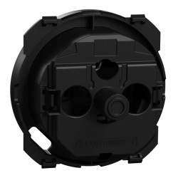 Odace enjoliveur prise et USB-C noir