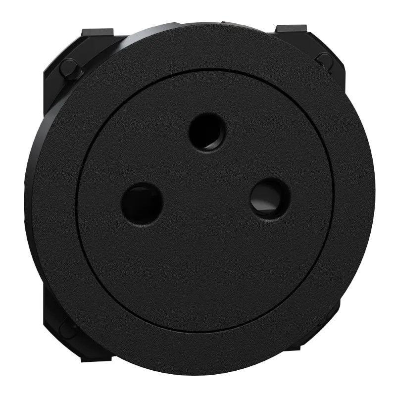 Odace - enjoliveur seul - pour prise affleurante - noir onyx