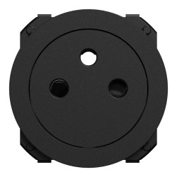 Odace - enjoliveur seul - pour prise affleurante - noir onyx