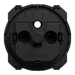 Odace - enjoliveur seul - pour prise affleurante - noir onyx