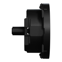 Odace - enjoliveur seul - pour prise affleurante - noir onyx