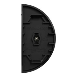 Odace demi enjo lumineux 2xVV pous noir