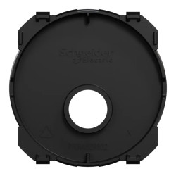 Odace - enjoliveur seul - pour prise TV - noir onyx