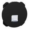 Odace - enjoliveur seul - pour prise RJ45 - noir onyx
