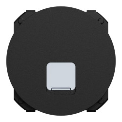 Odace - enjoliveur seul - pour prise RJ45 - noir onyx