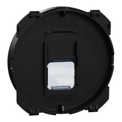 Odace - enjoliveur seul - pour prise RJ45 - noir onyx