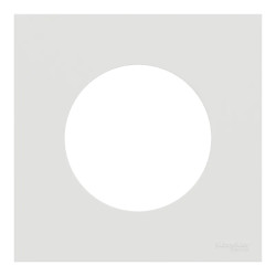 Odace - plaque de finition 1 poste - couleur Blanc craie