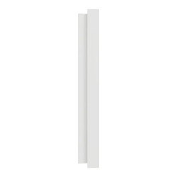 Odace - plaque de finition 3 postes - couleur Blanc craie