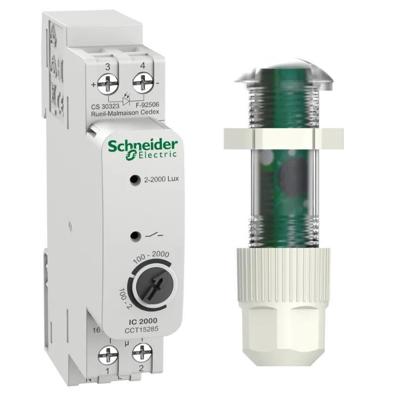 Acti9 IC2000 - interrupteur crépusculaire - avec cellule tableau - CCT15285 Schneider Electric