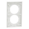 Odace plaque 2 postes 57mm blanc