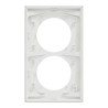 Odace plaque 2 postes 57mm blanc