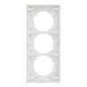Odace plaque 3 postes 57mm blanc